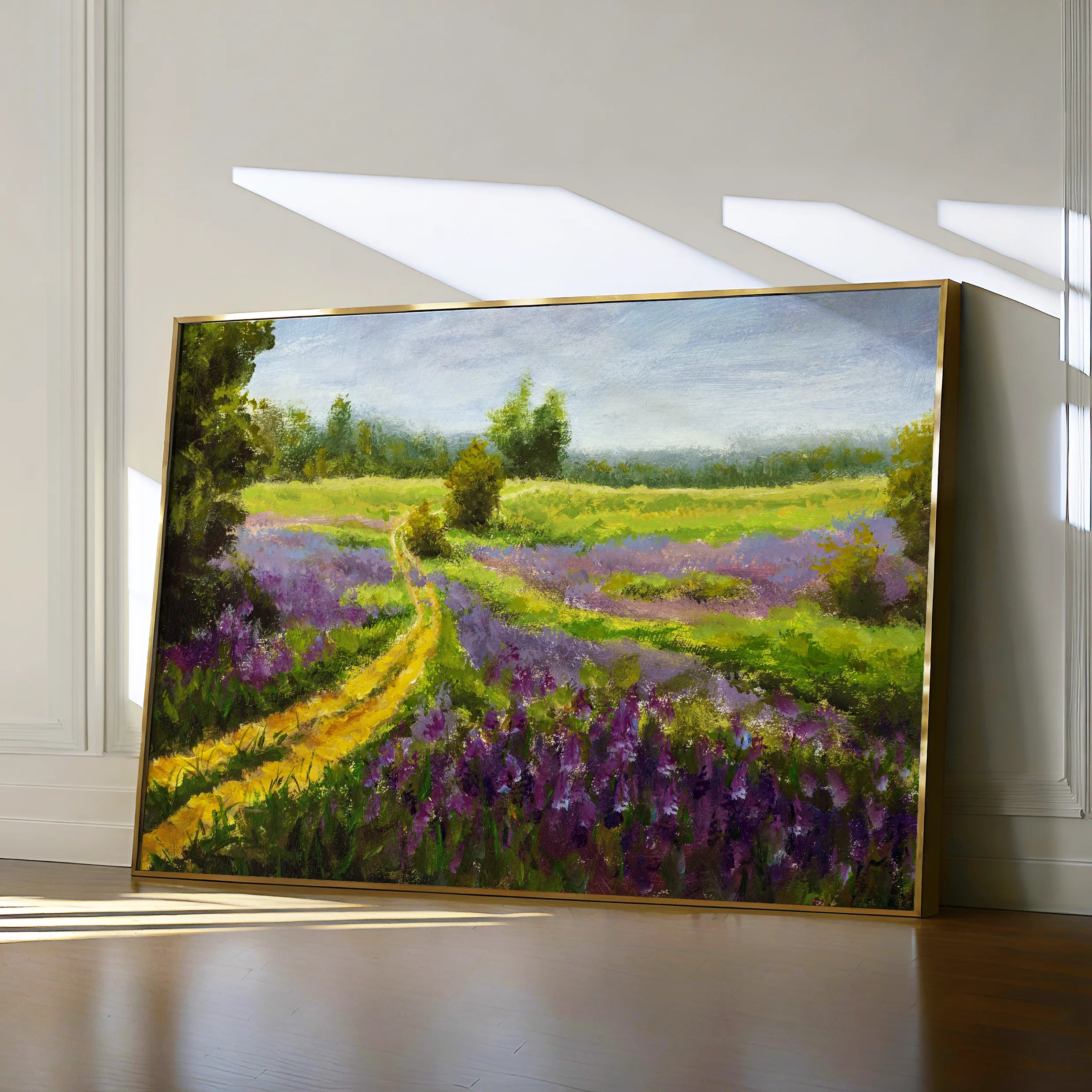 Landscape 037 Canvas Art 18" x 24" / 45 x 60 cm / Black