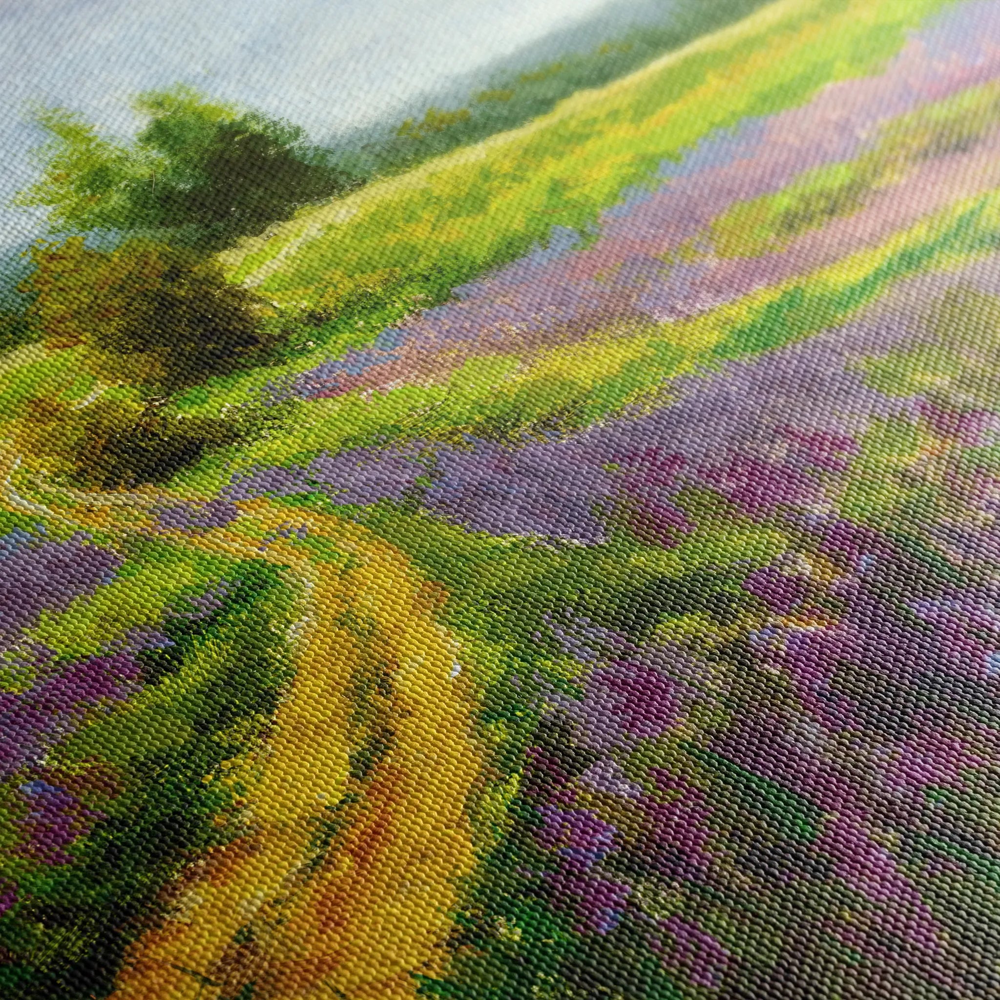 Landscape 037 Canvas Art 18" x 24" / 45 x 60 cm / Black