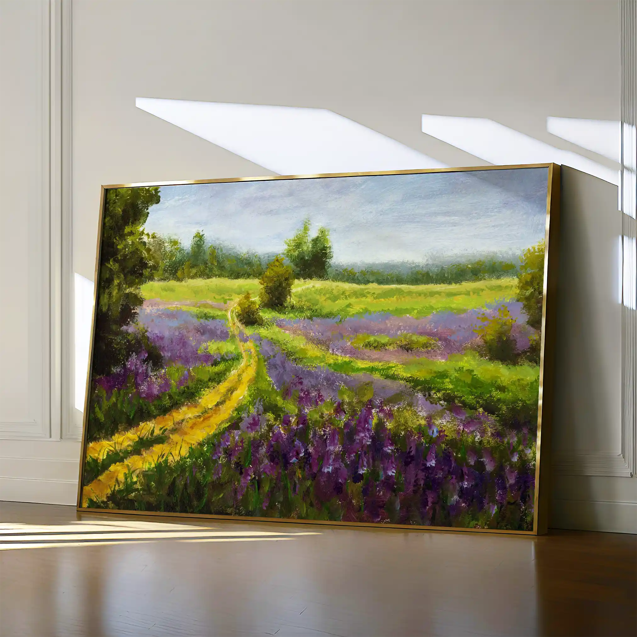 Landscape 037 Canvas Art 60 x 40 cm / Black