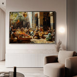 Orientalist 037 Canvas Art 18" x 24" / 45 x 60 cm / Black