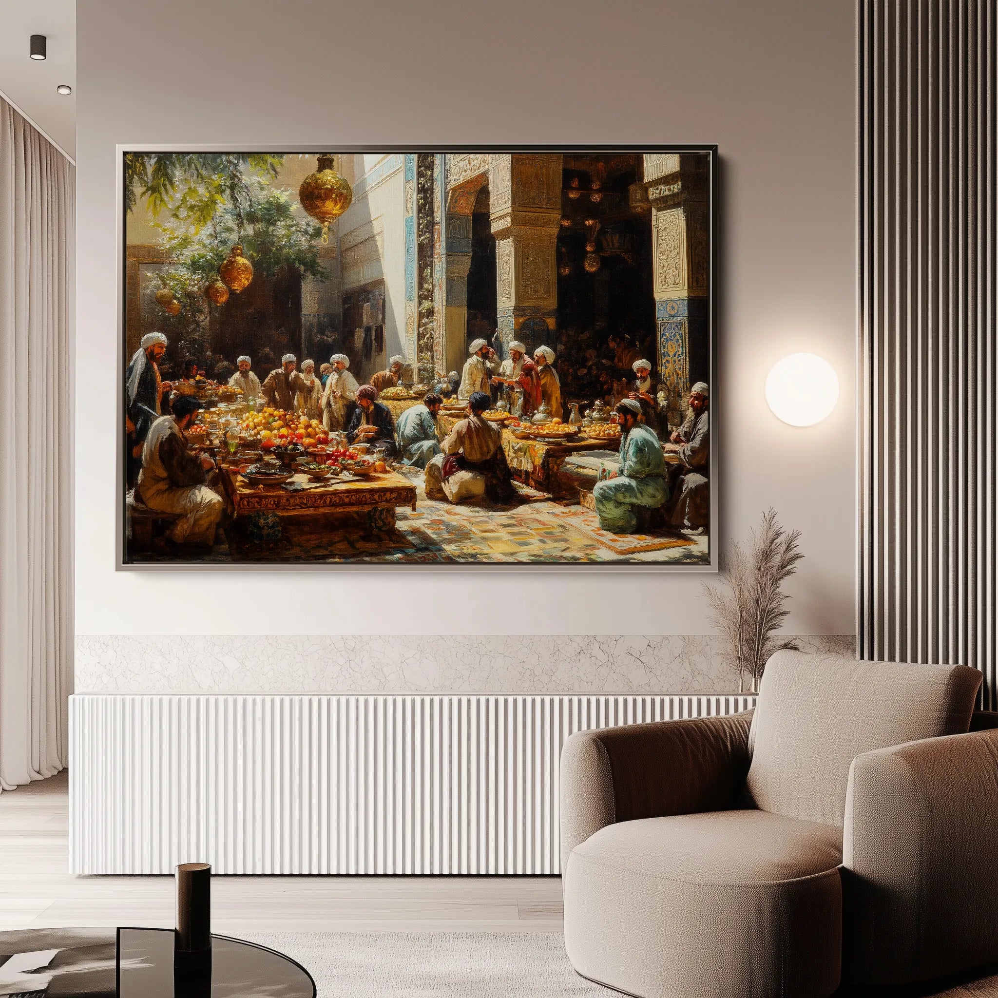 Orientalist 037 Canvas Art 18" x 24" / 45 x 60 cm / Black