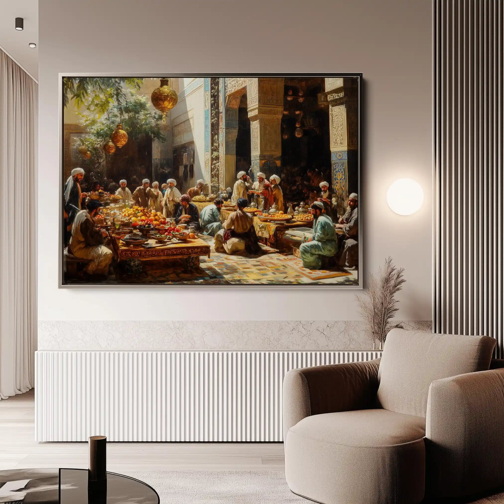 Orientalist 037 Canvas Art 60 x 40 cm / Black