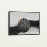 Abstract 038 Canvas Art 18" x 24" / 45 x 60 cm / Black