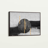 Abstract 038 Canvas Art 18" x 24" / 45 x 60 cm / Black