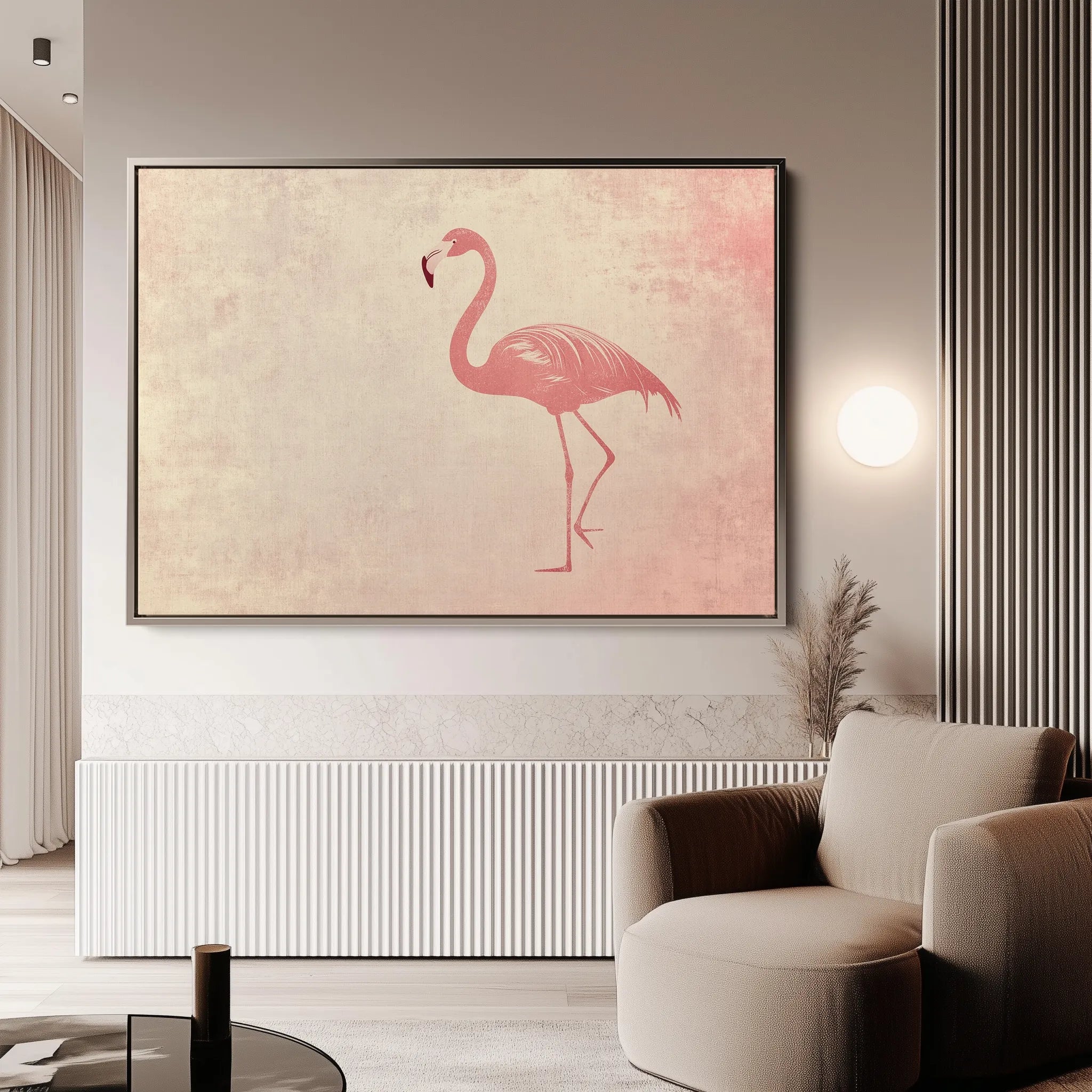 Animals 038 Canvas Art 18" x 24" / 45 x 60 cm / Black