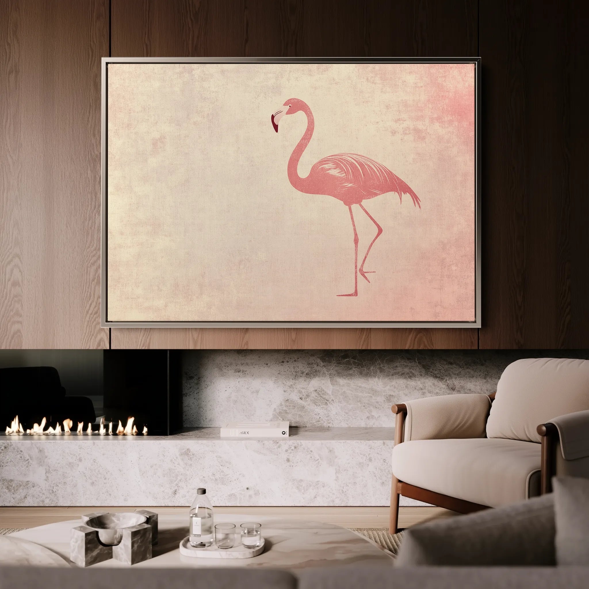 Animals 038 Canvas Art 18" x 24" / 45 x 60 cm / Black