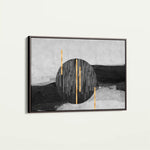 Abstract 038 Canvas Art 60 x 40 cm / Black