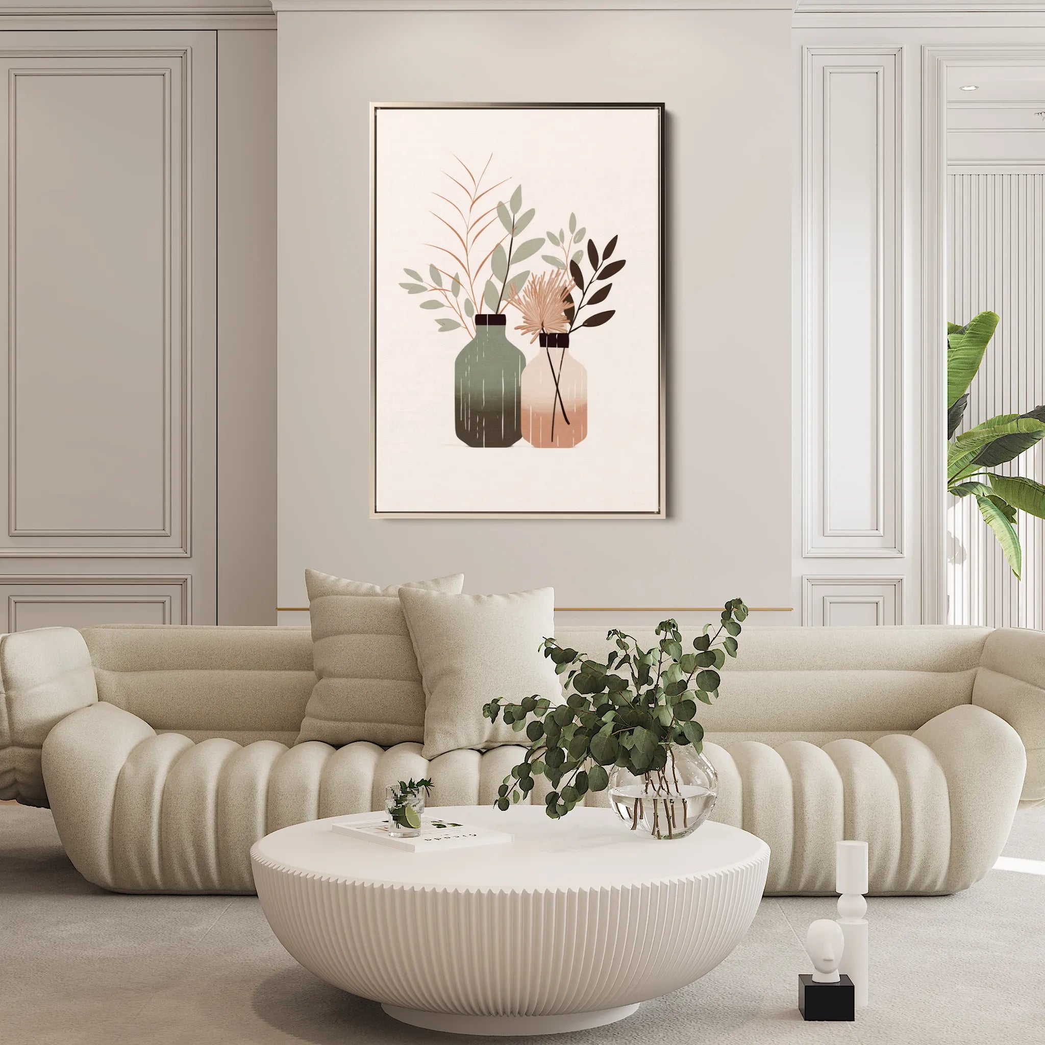 Boho 038 Canvas Art 18" x 24" / 45 x 60 cm / Black