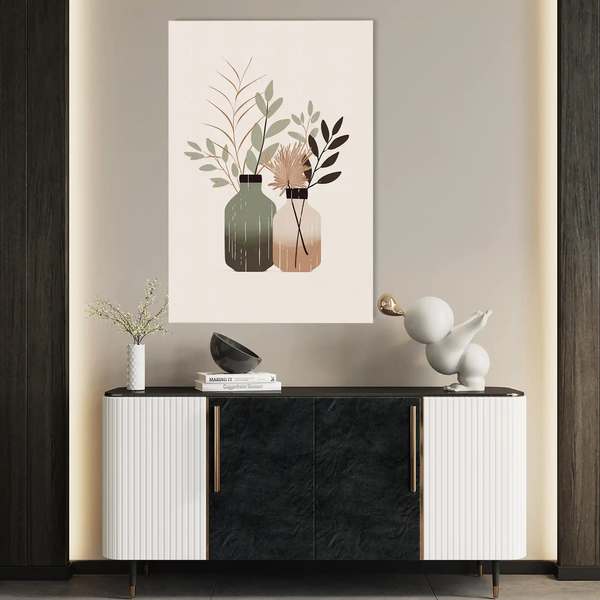 Boho 038 Canvas Art 60 x 40 cm / Black