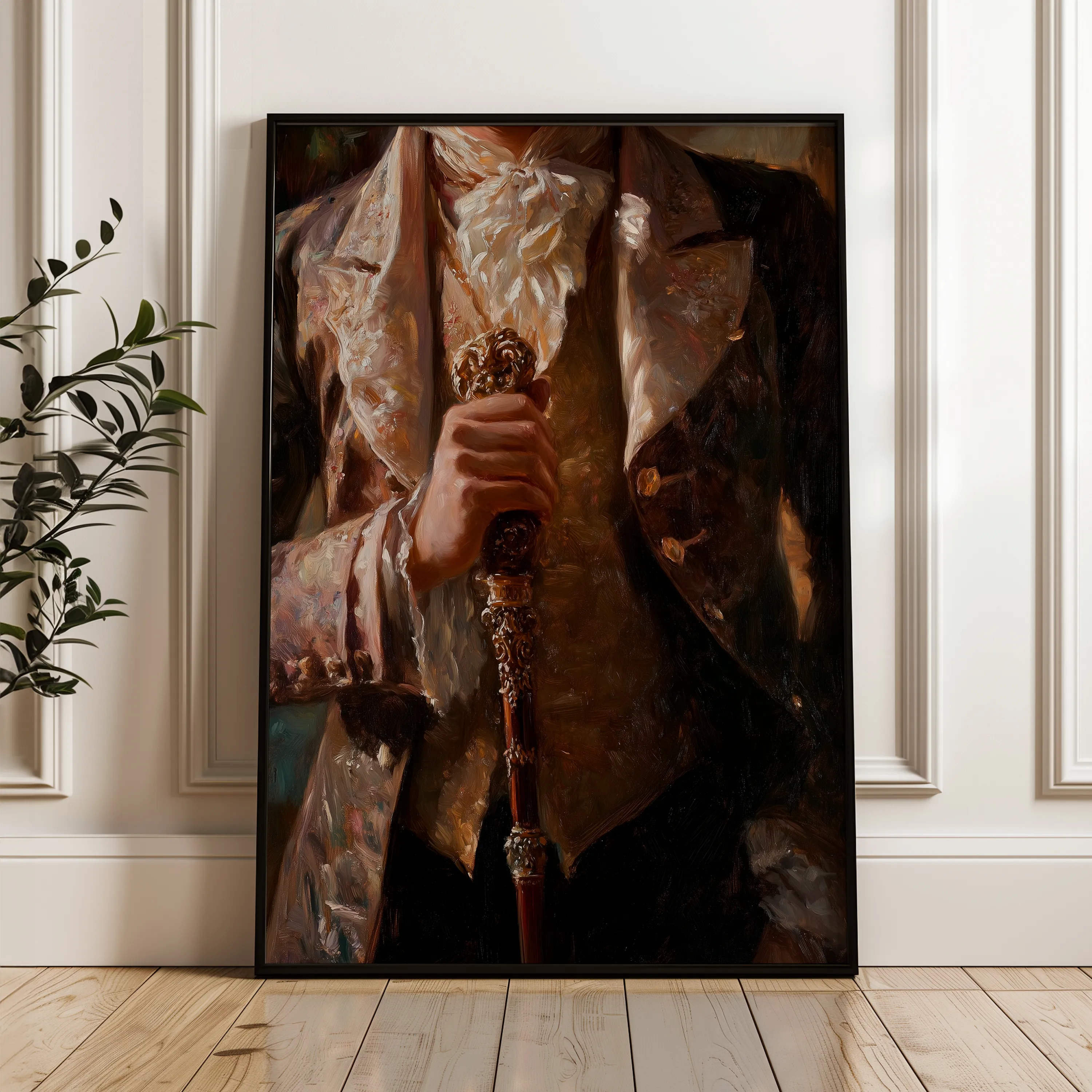 Classic 038 Canvas Art 18" x 24" / 45 x 60 cm / Black