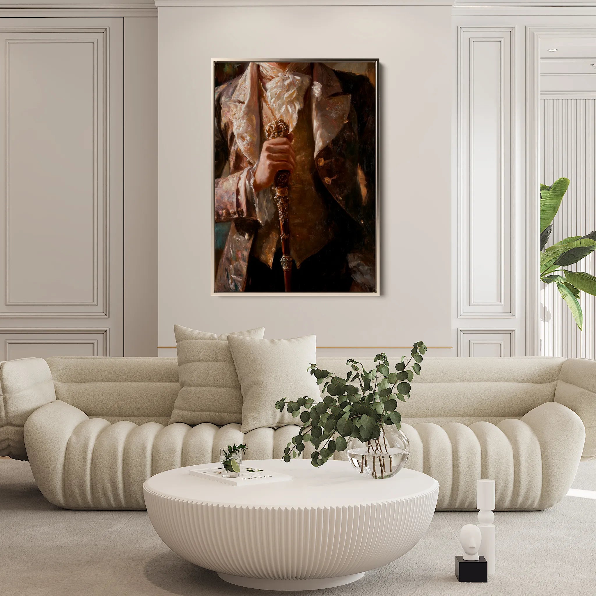 Classic 038 Canvas Art 18" x 24" / 45 x 60 cm / Black