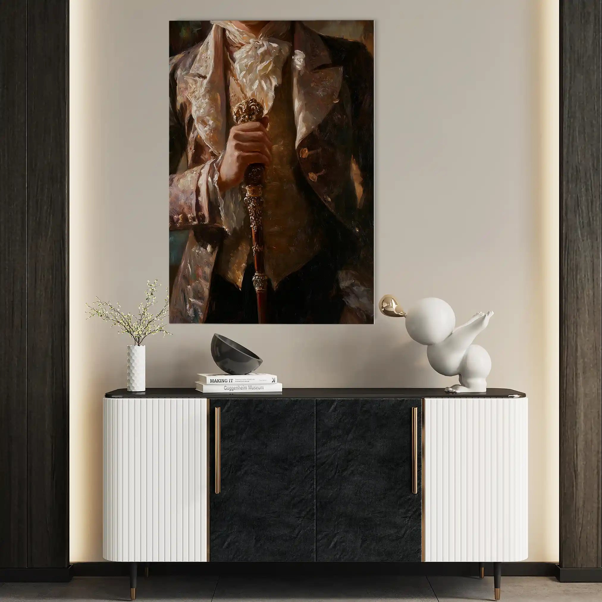 Classic 038 Canvas Art 60 x 40 cm / Black