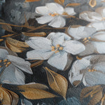 Floral 038 Canvas Art 18" x 24" / 45 x 60 cm / Black