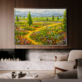 Landscape 038 Canvas Art 18" x 24" / 45 x 60 cm / Black
