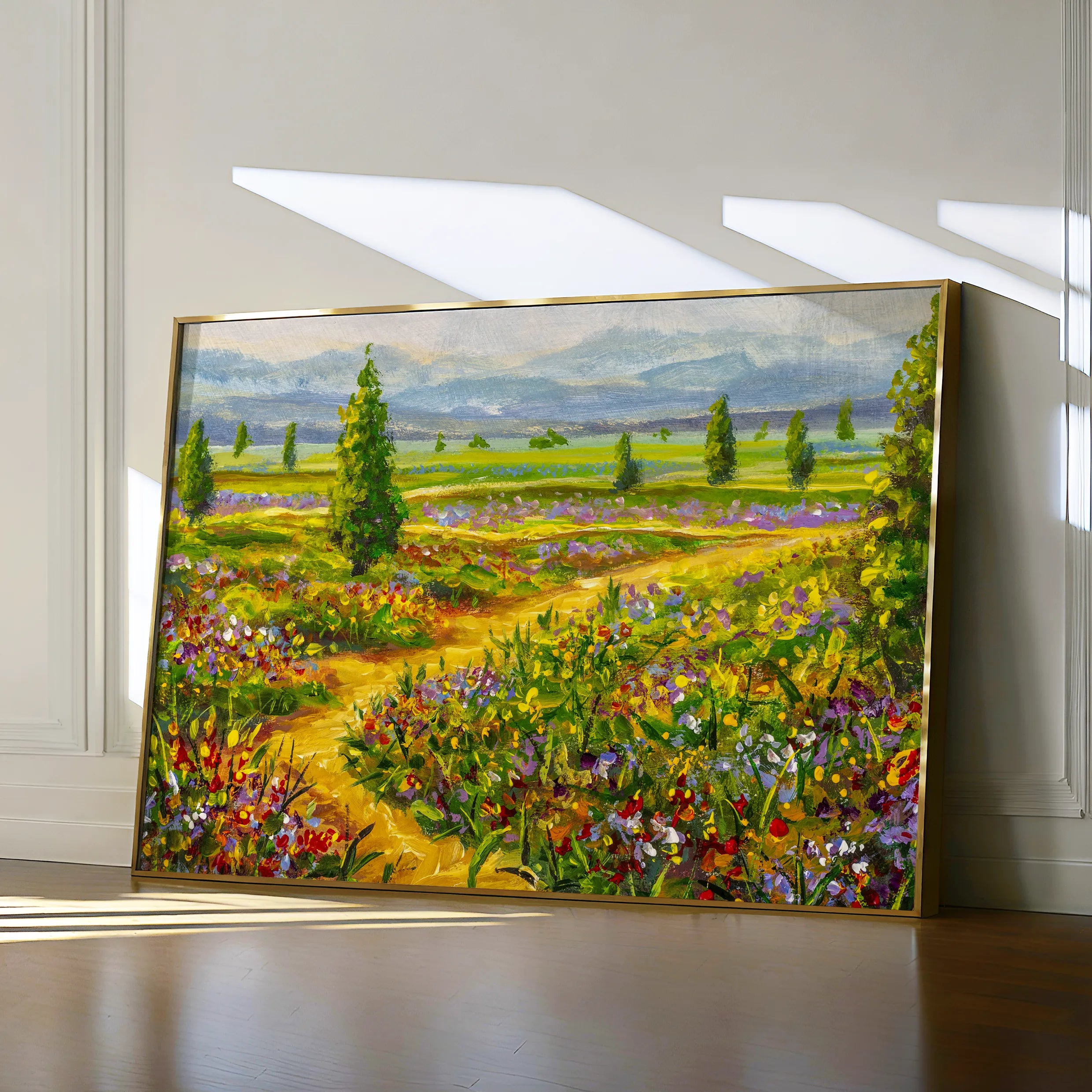 Landscape 038 Canvas Art 18" x 24" / 45 x 60 cm / Black