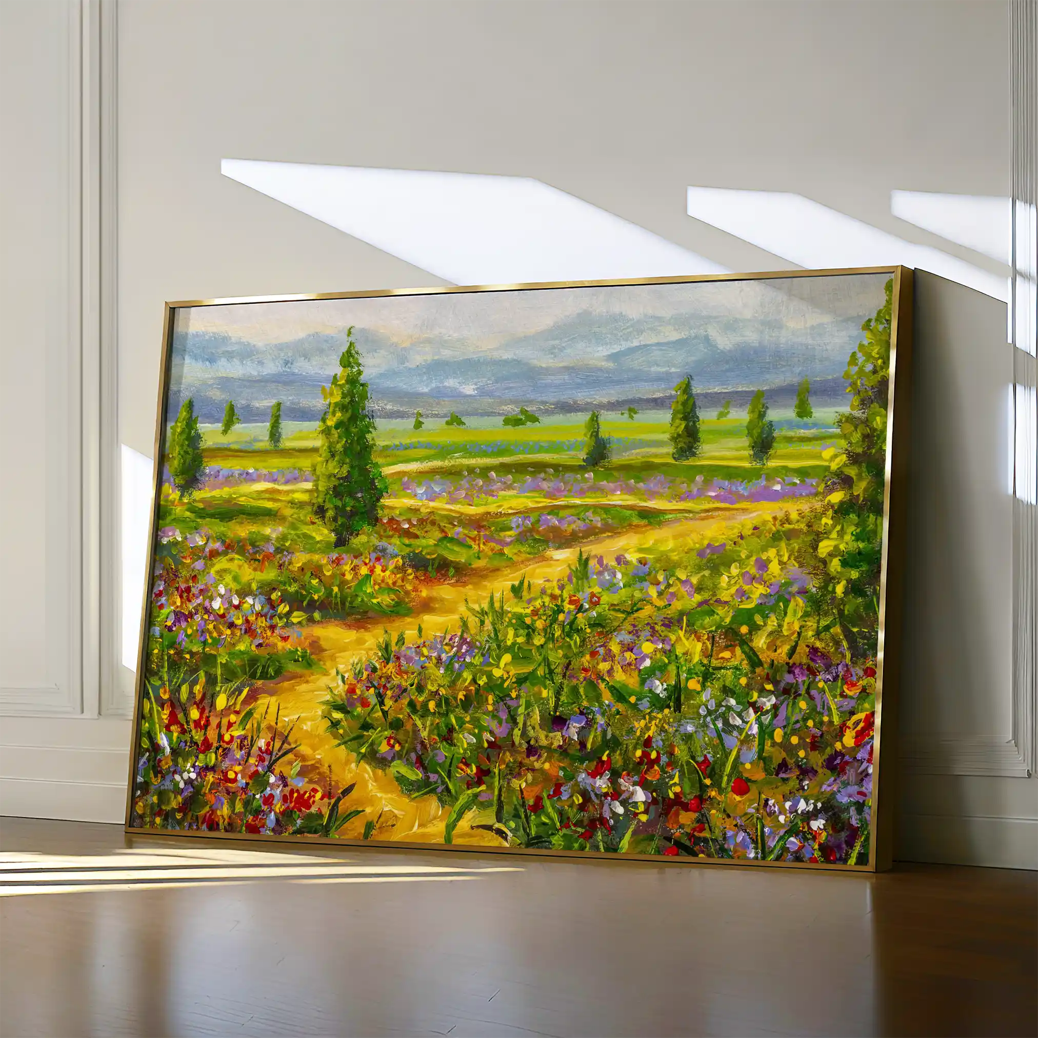 Landscape 038 Canvas Art 60 x 40 cm / Black