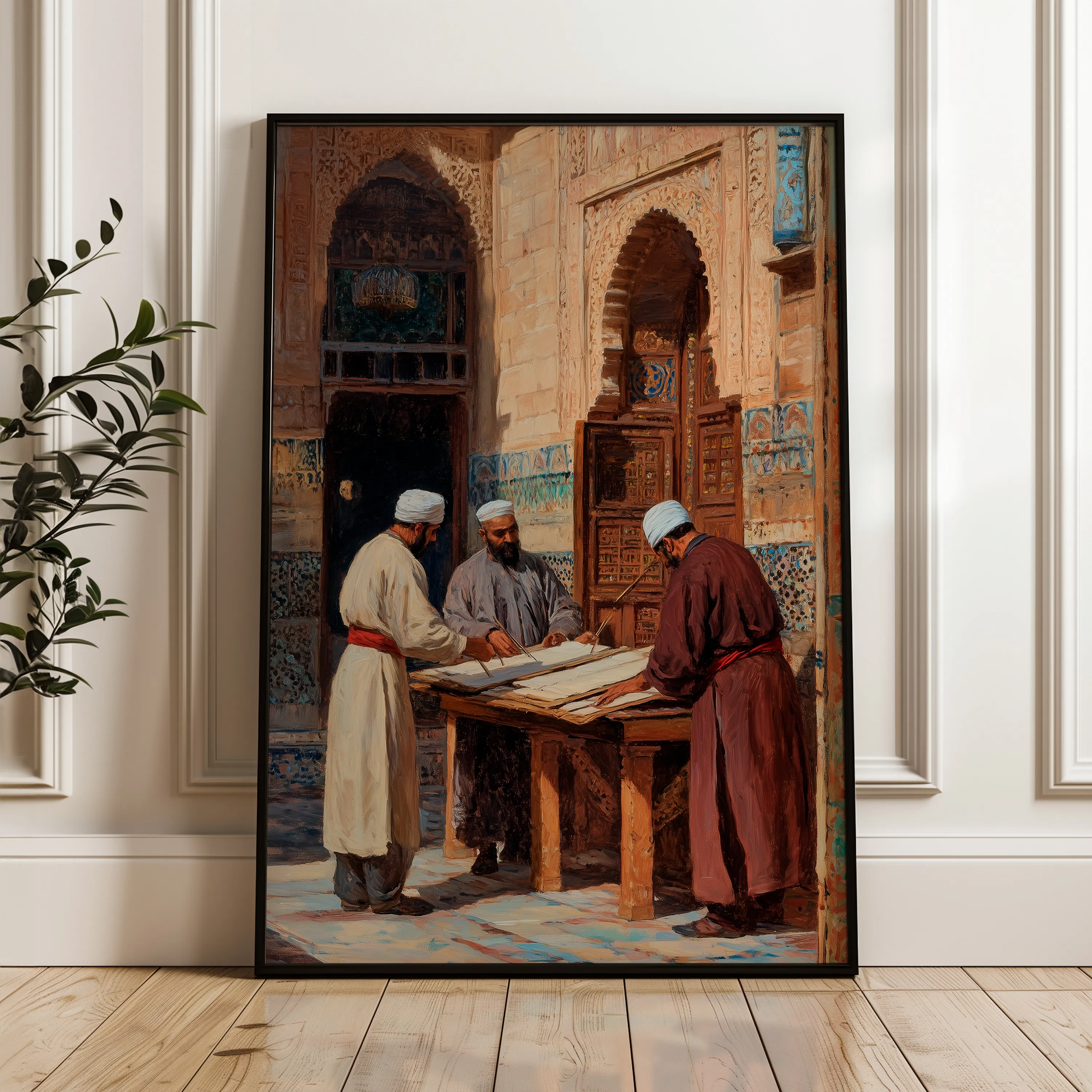 Orientalist 038 Canvas Art 18" x 24" / 45 x 60 cm / Black