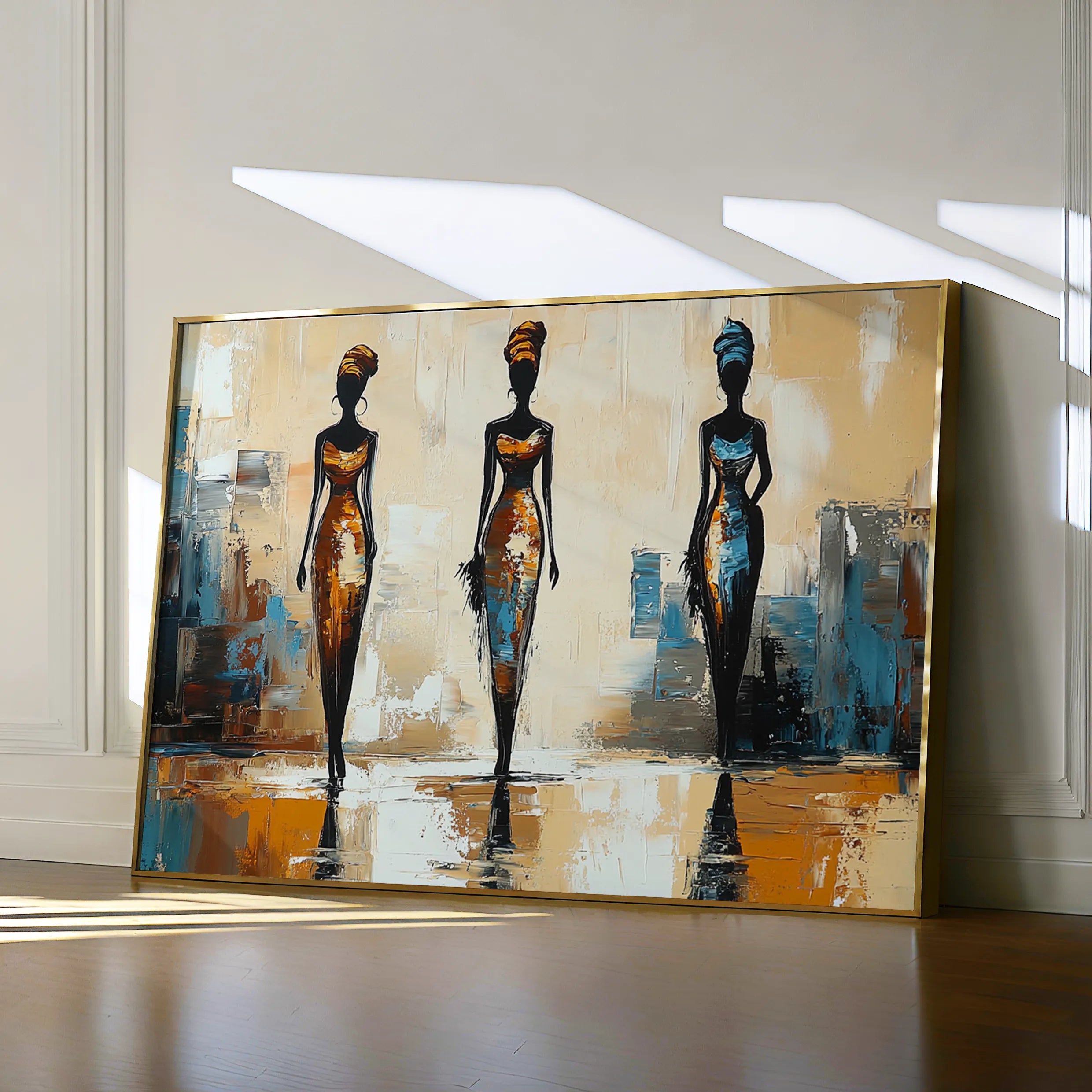 Portrait 038 Canvas Art 18" x 24" / 45 x 60 cm / Black