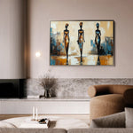 Portrait 038 Canvas Art 18" x 24" / 45 x 60 cm / Black