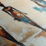 Portrait 038 Canvas Art 18" x 24" / 45 x 60 cm / Black