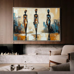 Portrait 038 Canvas Art 60 x 40 cm / Black