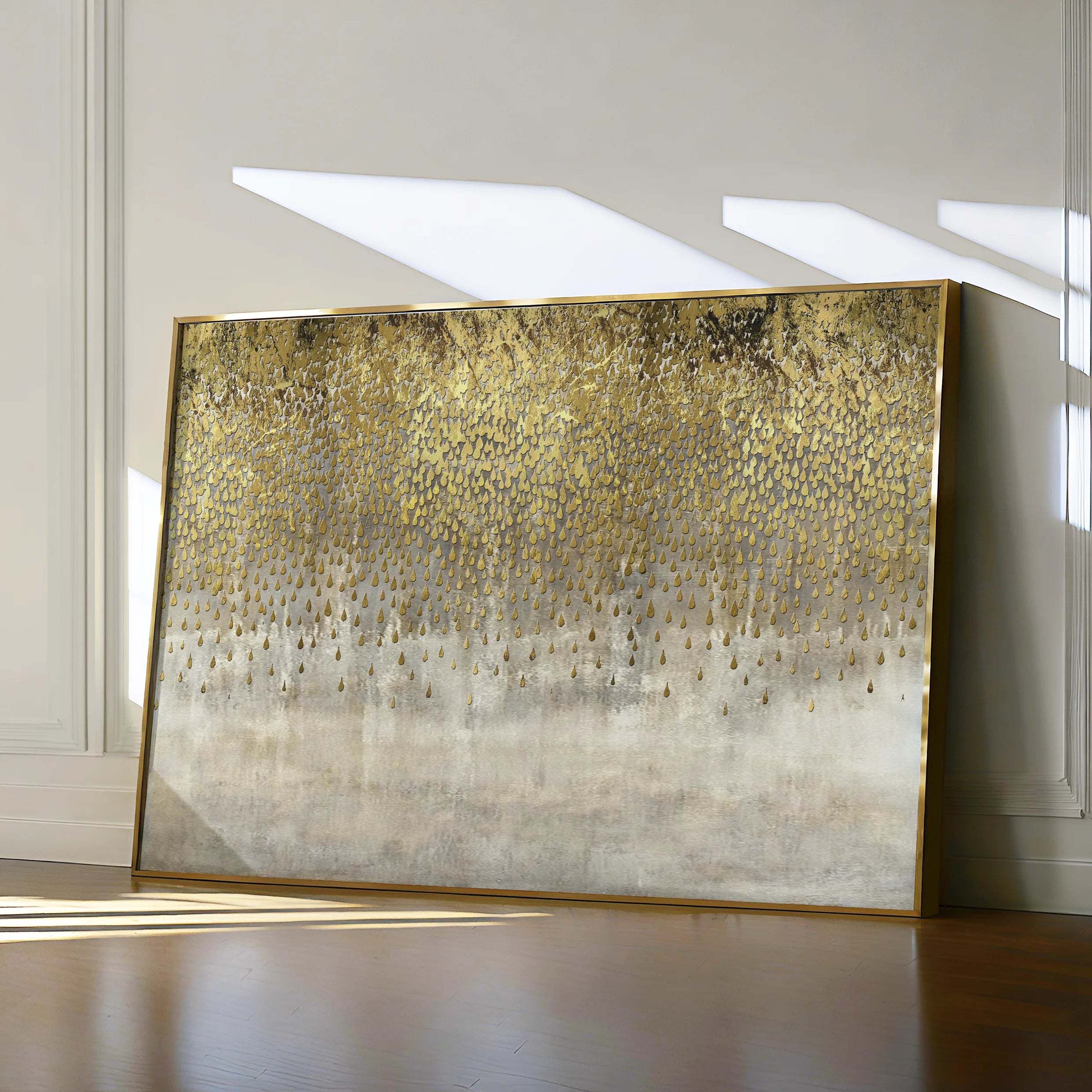 Abstract 039 Canvas Art 18" x 24" / 45 x 60 cm / Black