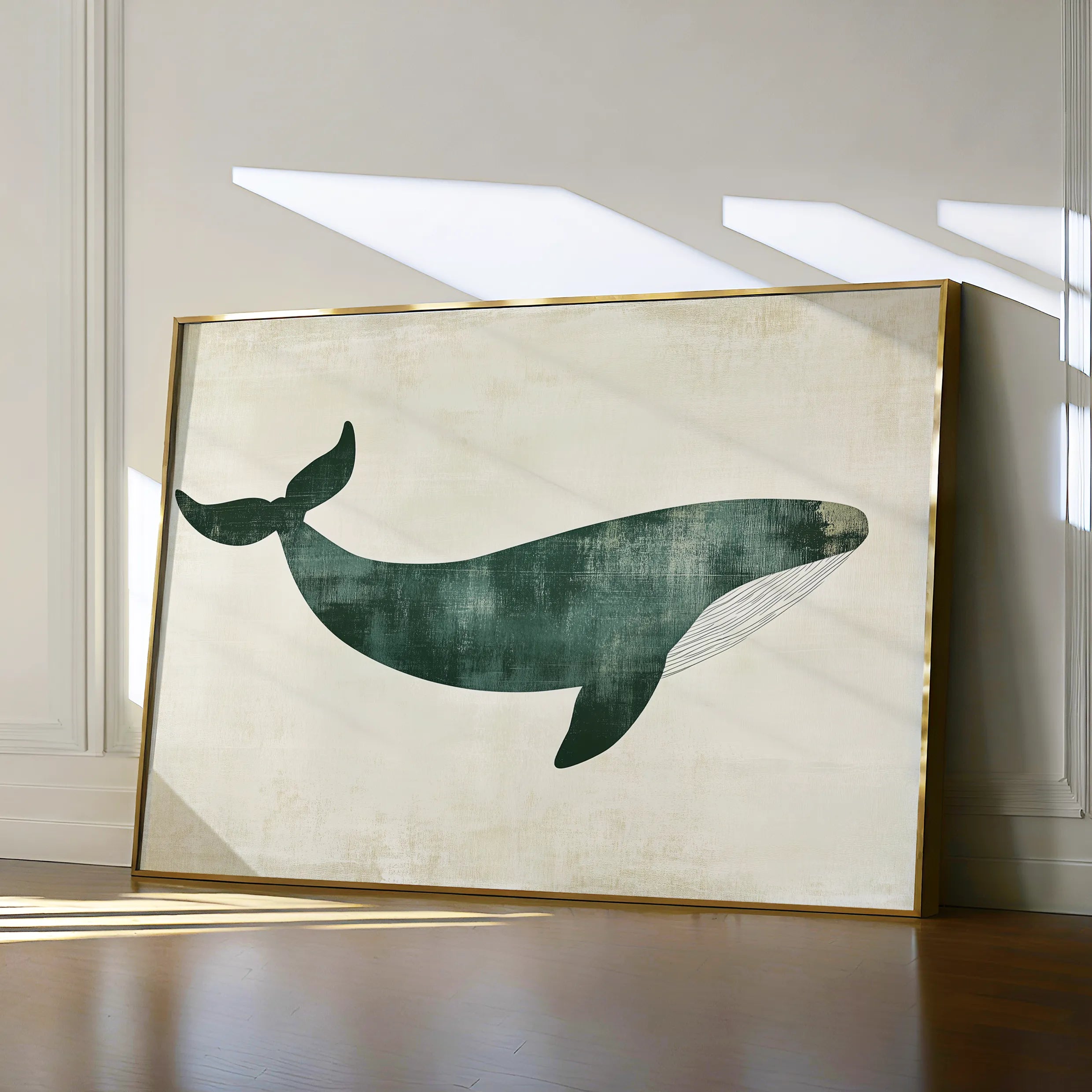 Animals 039 Canvas Art 18" x 24" / 45 x 60 cm / Black