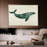 Animals 039 Canvas Art 18" x 24" / 45 x 60 cm / Black