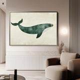 Animals 039 Canvas Art 18" x 24" / 45 x 60 cm / Black