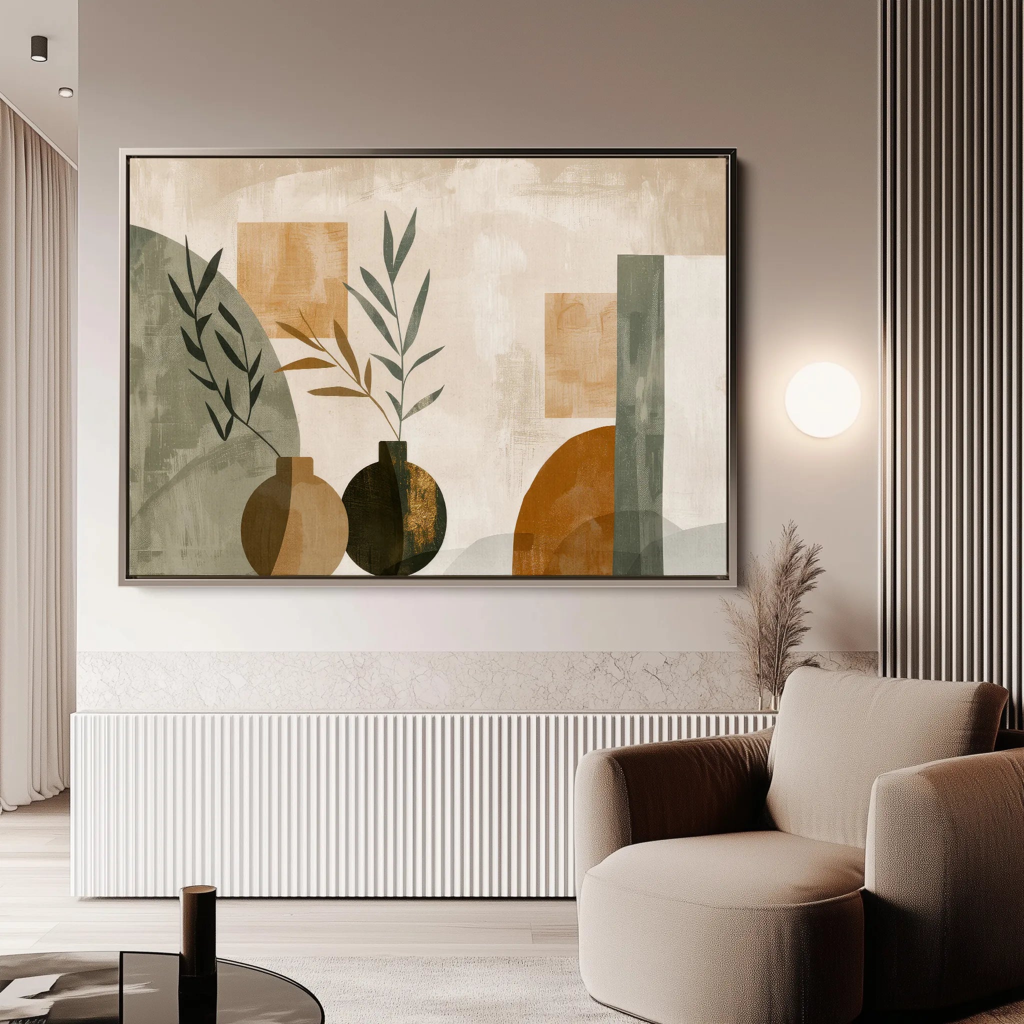 Boho 039 Canvas Art 18" x 24" / 45 x 60 cm / Black