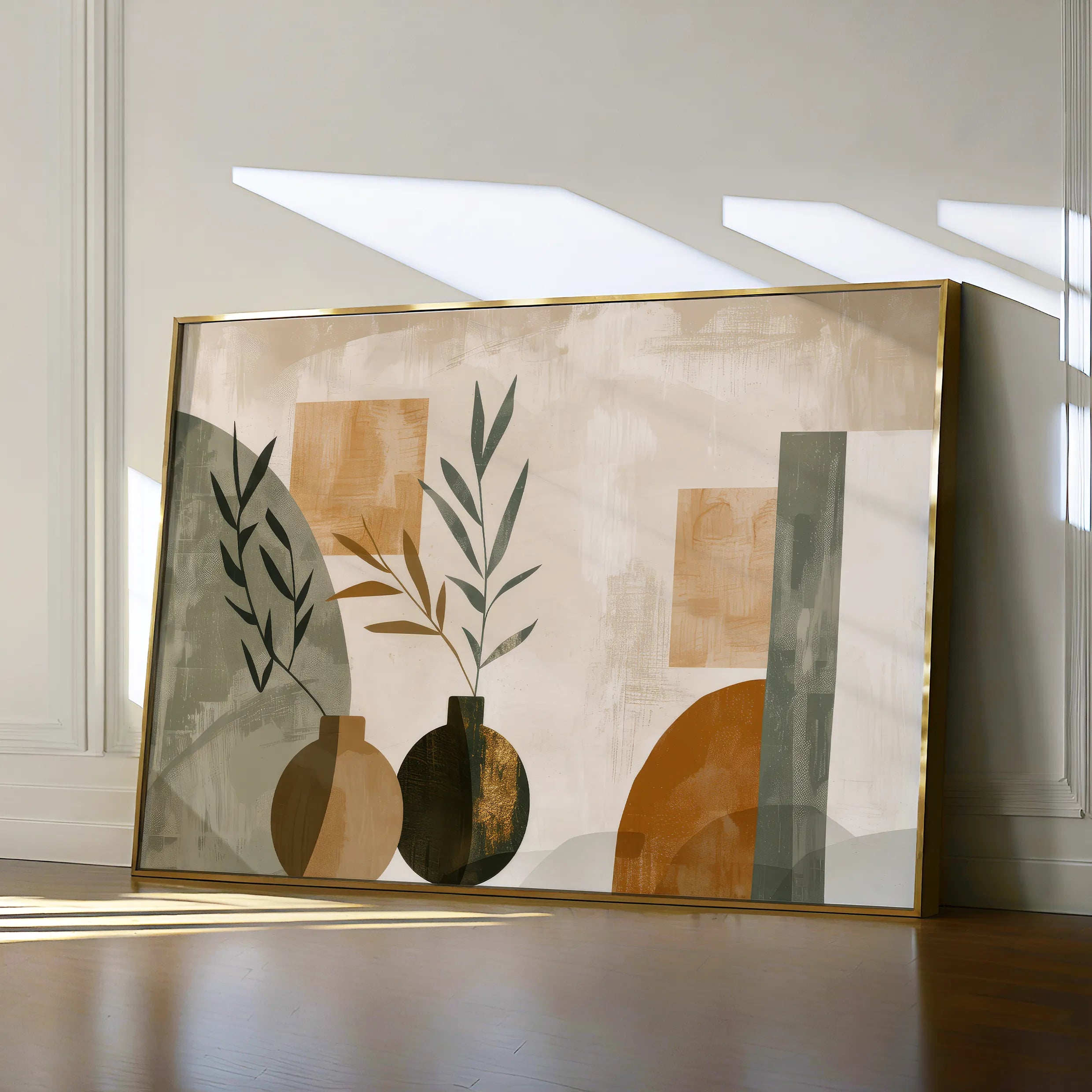 Boho 039 Canvas Art 18" x 24" / 45 x 60 cm / Black