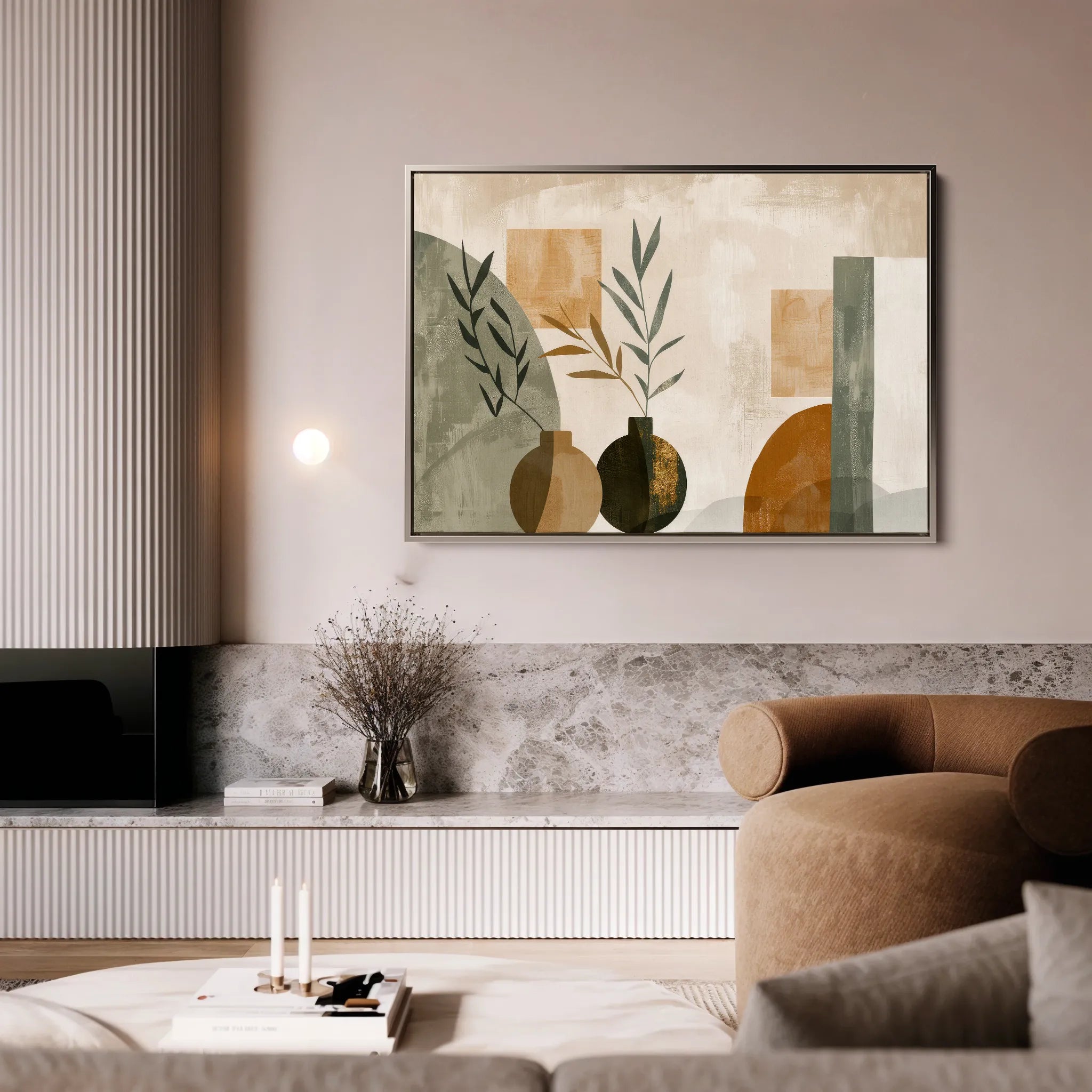 Boho 039 Canvas Art 18" x 24" / 45 x 60 cm / Black
