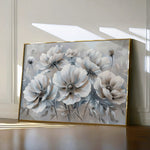 Floral 039 Canvas Art 18" x 24" / 45 x 60 cm / Black