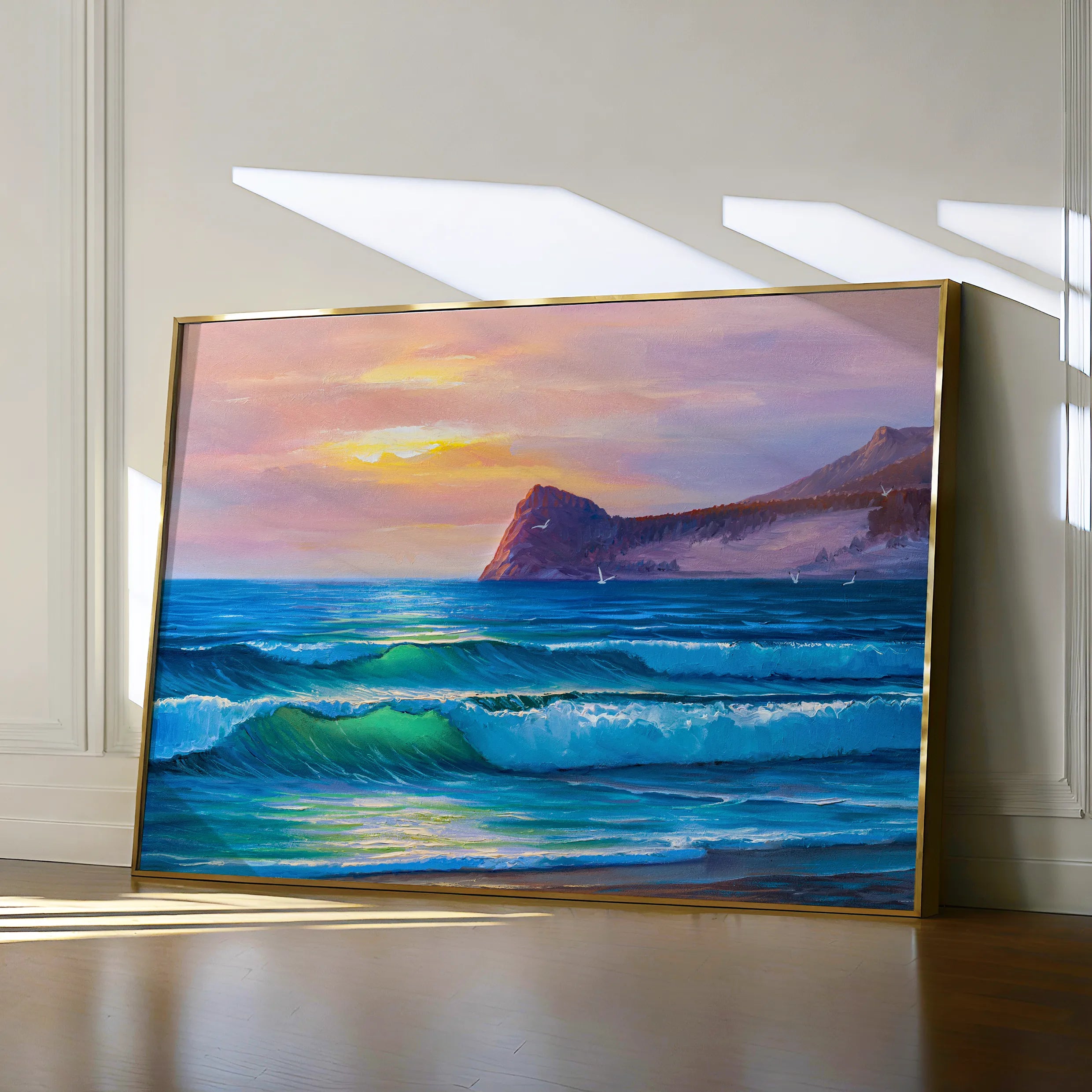 Landscape 039 Canvas Art 18" x 24" / 45 x 60 cm / Black