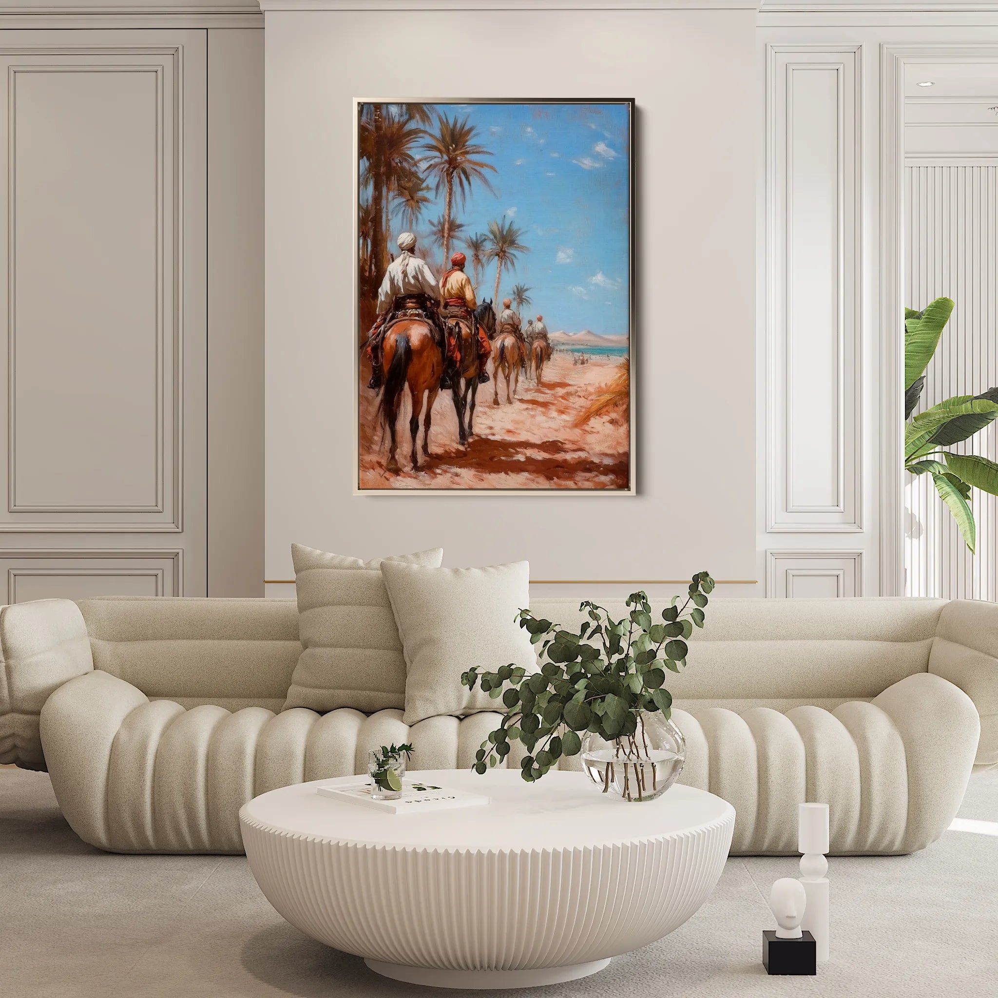 Orientalist 039 Canvas Art 18" x 24" / 45 x 60 cm / Black