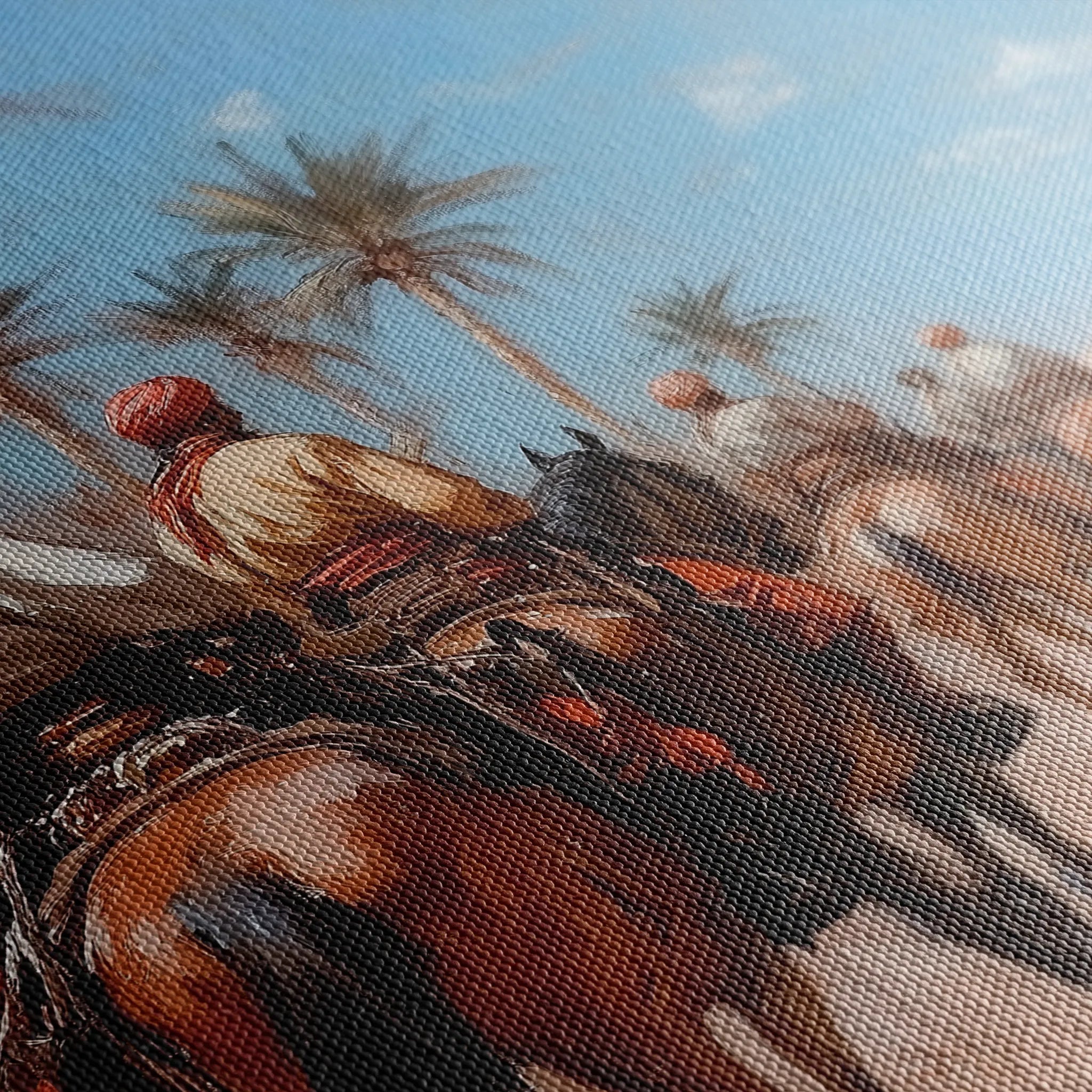 Orientalist 039 Canvas Art 18" x 24" / 45 x 60 cm / Black