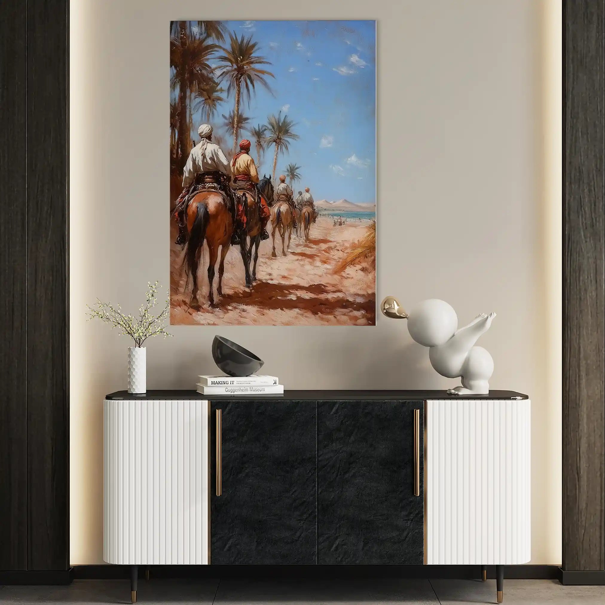 Orientalist 039 Canvas Art 60 x 40 cm / Black
