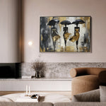 Portrait 039 Canvas Art 18" x 24" / 45 x 60 cm / Black
