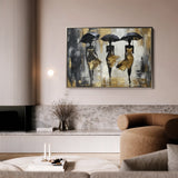 Portrait 039 Canvas Art 18" x 24" / 45 x 60 cm / Black