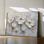 Floral 040 Canvas Art 18" x 24" / 45 x 60 cm / Black
