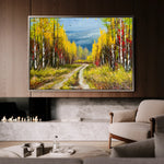 Landscape 040 Canvas Art 18" x 24" / 45 x 60 cm / Black