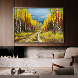 Landscape 040 Canvas Art 18" x 24" / 45 x 60 cm / Black