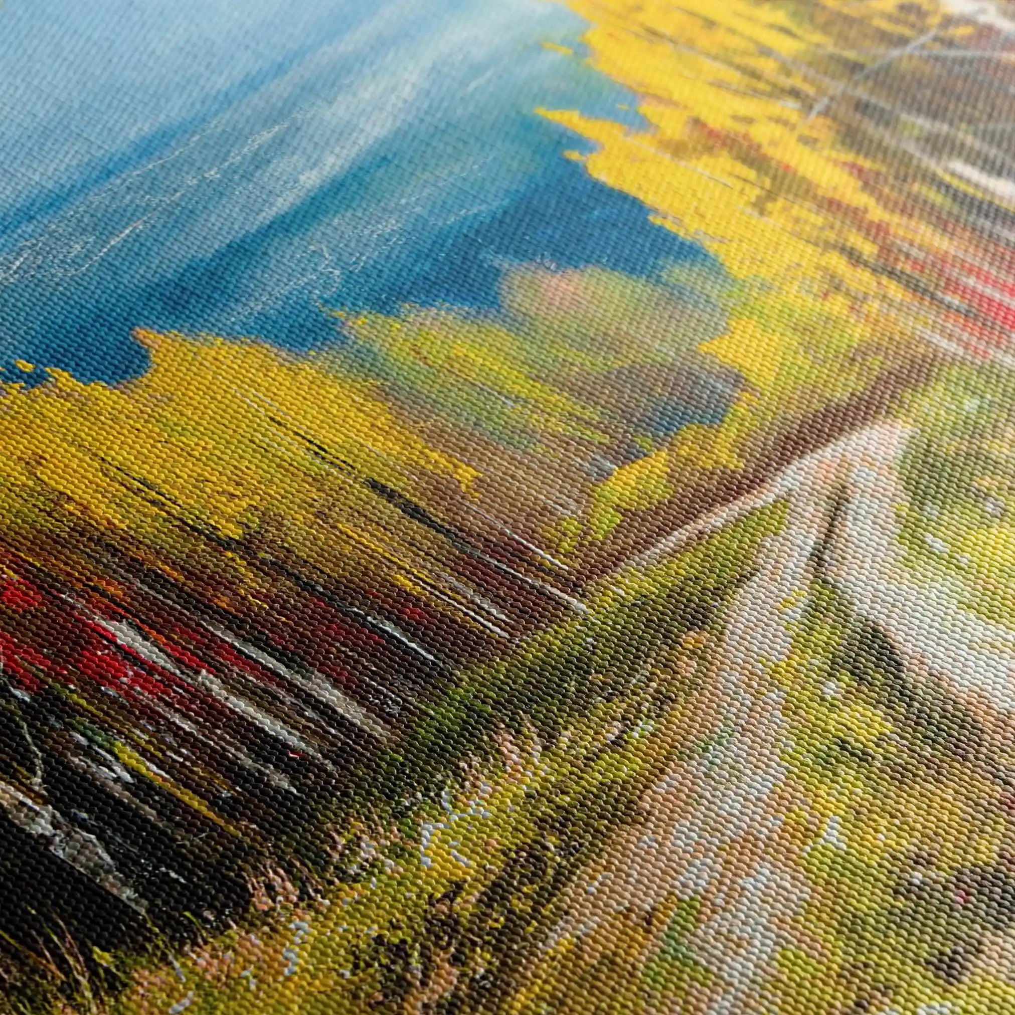 Landscape 040 Canvas Art 60 x 40 cm / Black