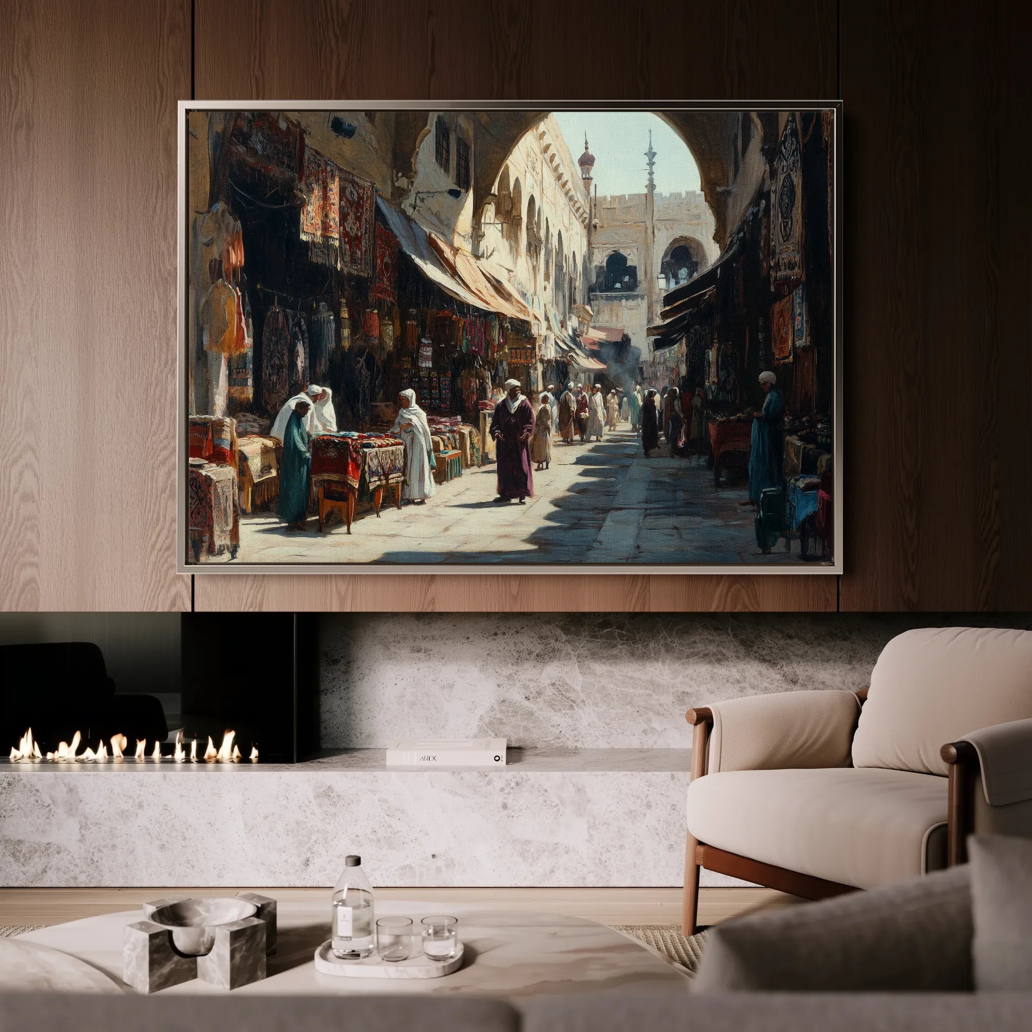 Orientalist 040 Canvas Art 18" x 24" / 45 x 60 cm / Black