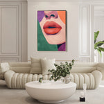 Portrait 040 Canvas Art 18" x 24" / 45 x 60 cm / Black
