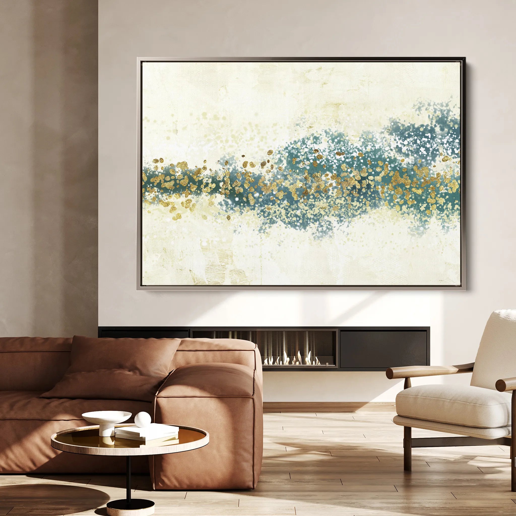 Abstract 041 Canvas Art 18" x 24" / 45 x 60 cm / Black