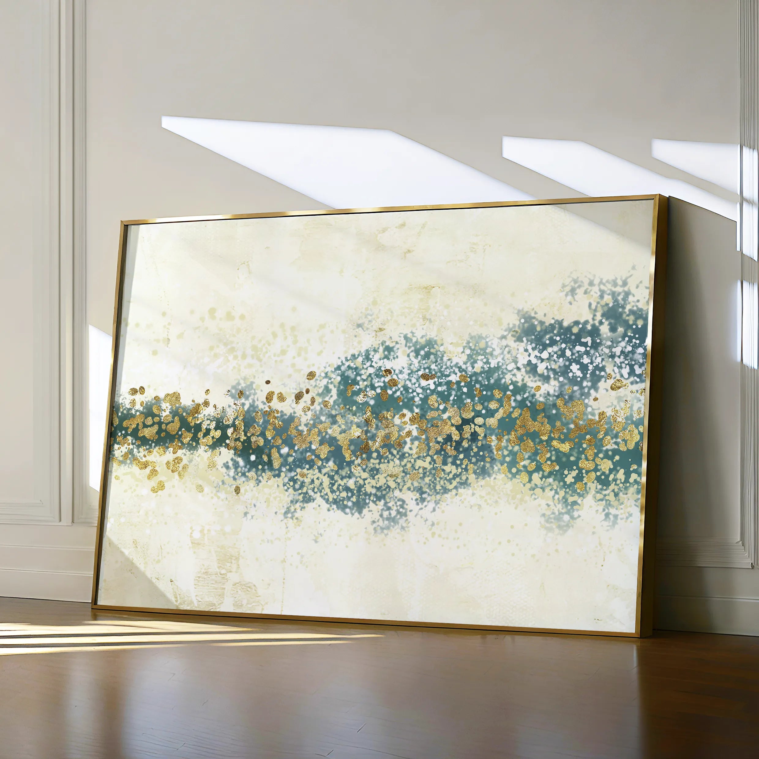 Abstract 041 Canvas Art 18" x 24" / 45 x 60 cm / Black