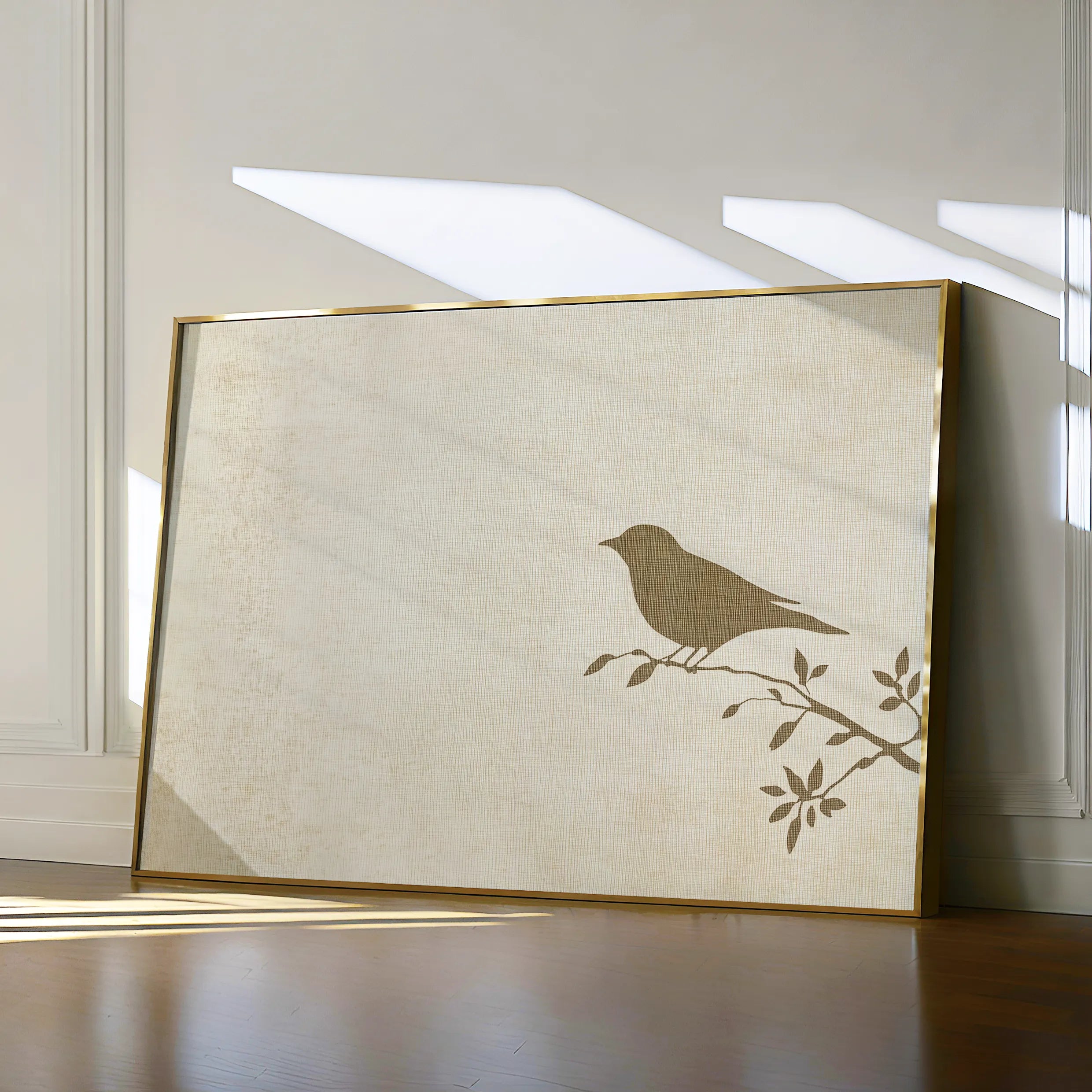 Animals 041 Canvas Art 18" x 24" / 45 x 60 cm / Black