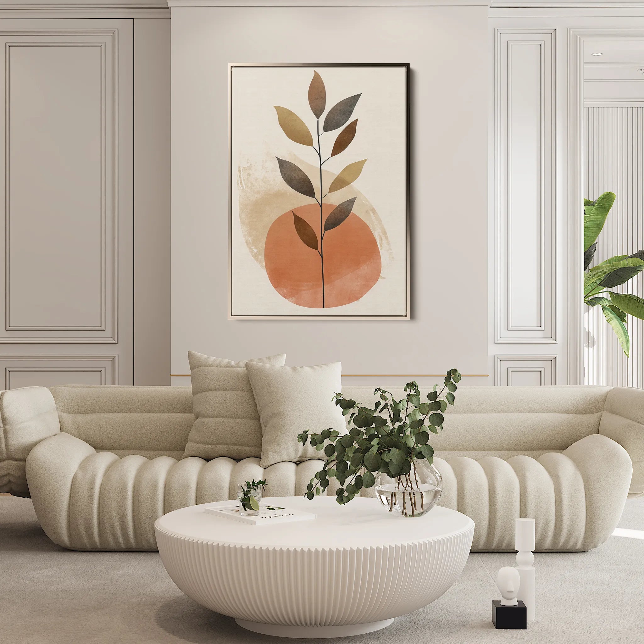 Boho 041 Canvas Art 18" x 24" / 45 x 60 cm / Black