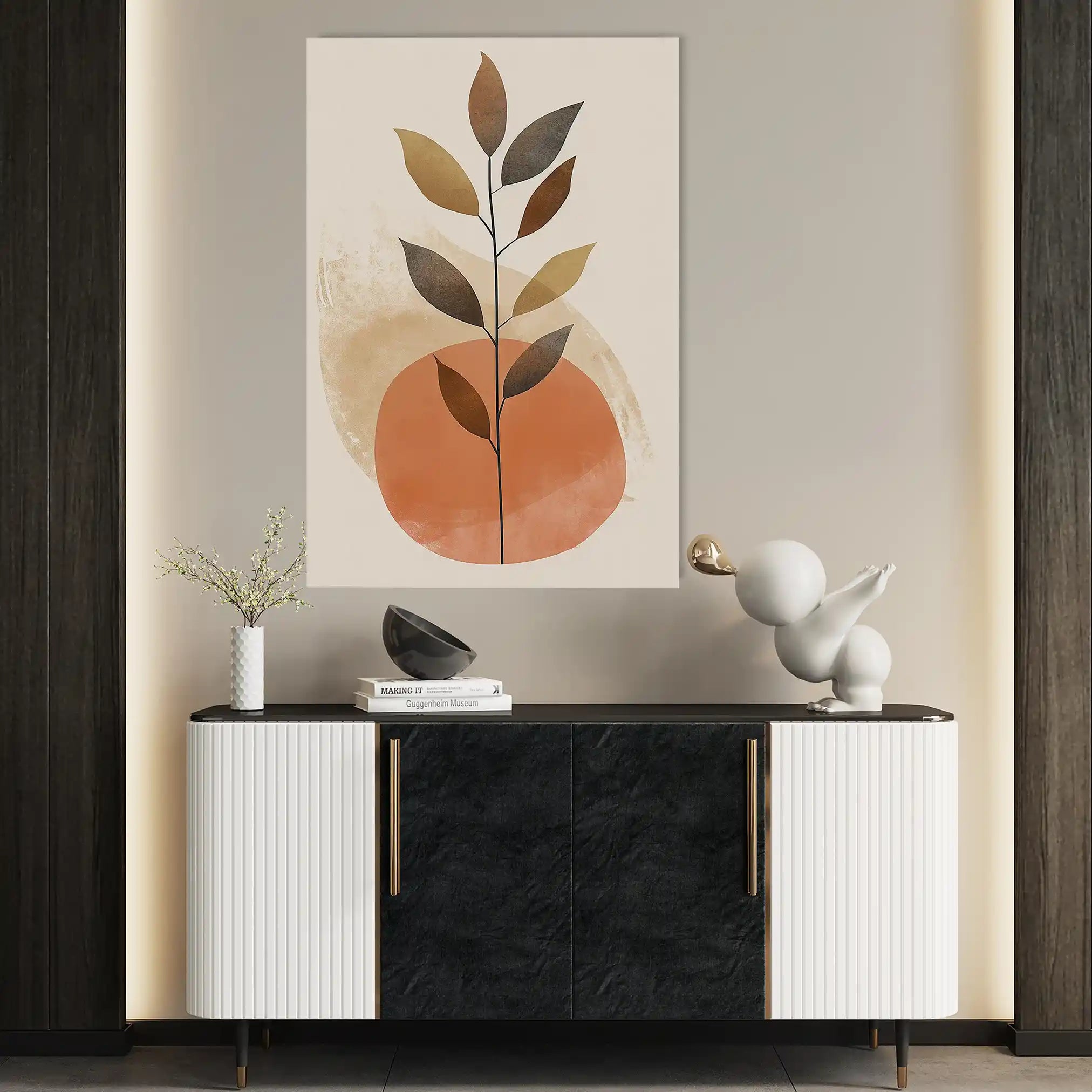 Boho 041 Canvas Art 60 x 40 cm / Black